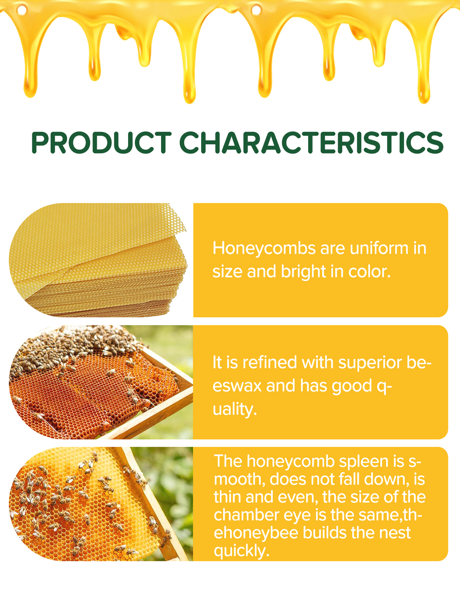 10Pcs Natural Honeycomb Bee Wa - Candle Making Supplies Kit avaliação e preço