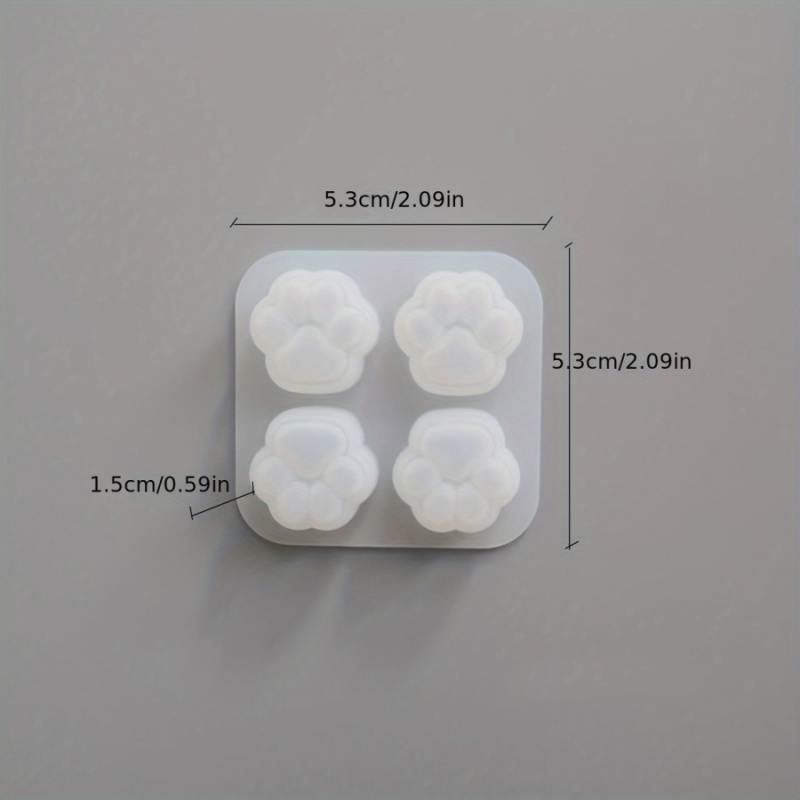 1Cat Paw Pattern Silicone Mold - Candle Making Supplies Kit avaliação e preço
