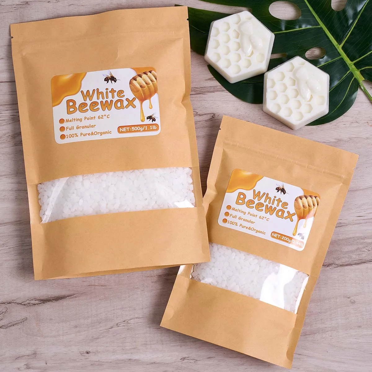 500g White Beeswax DIY Candle  - Candle Supplies Beeswax avaliação e preço