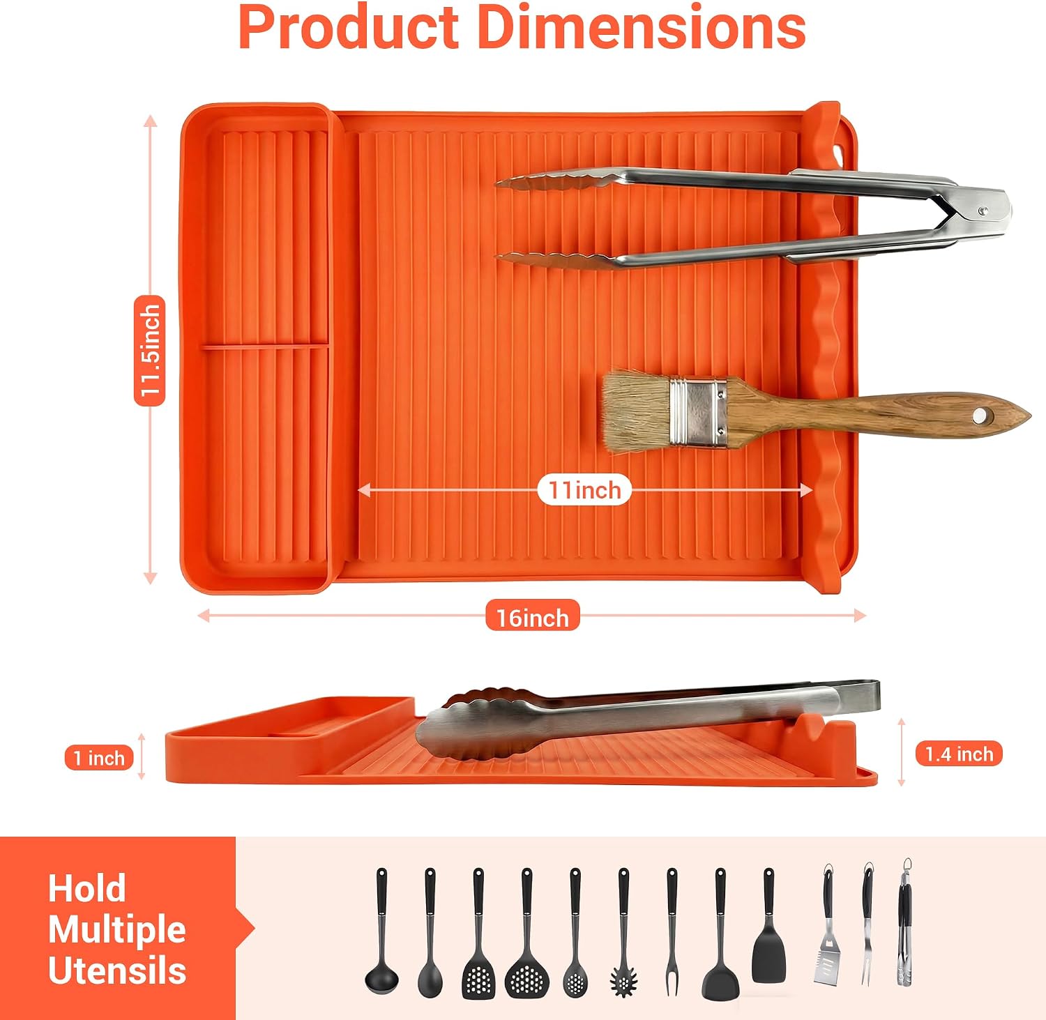 2-Pack Silicone Grill Mat 16x1 - Heat Resistant Mat avaliação e preço