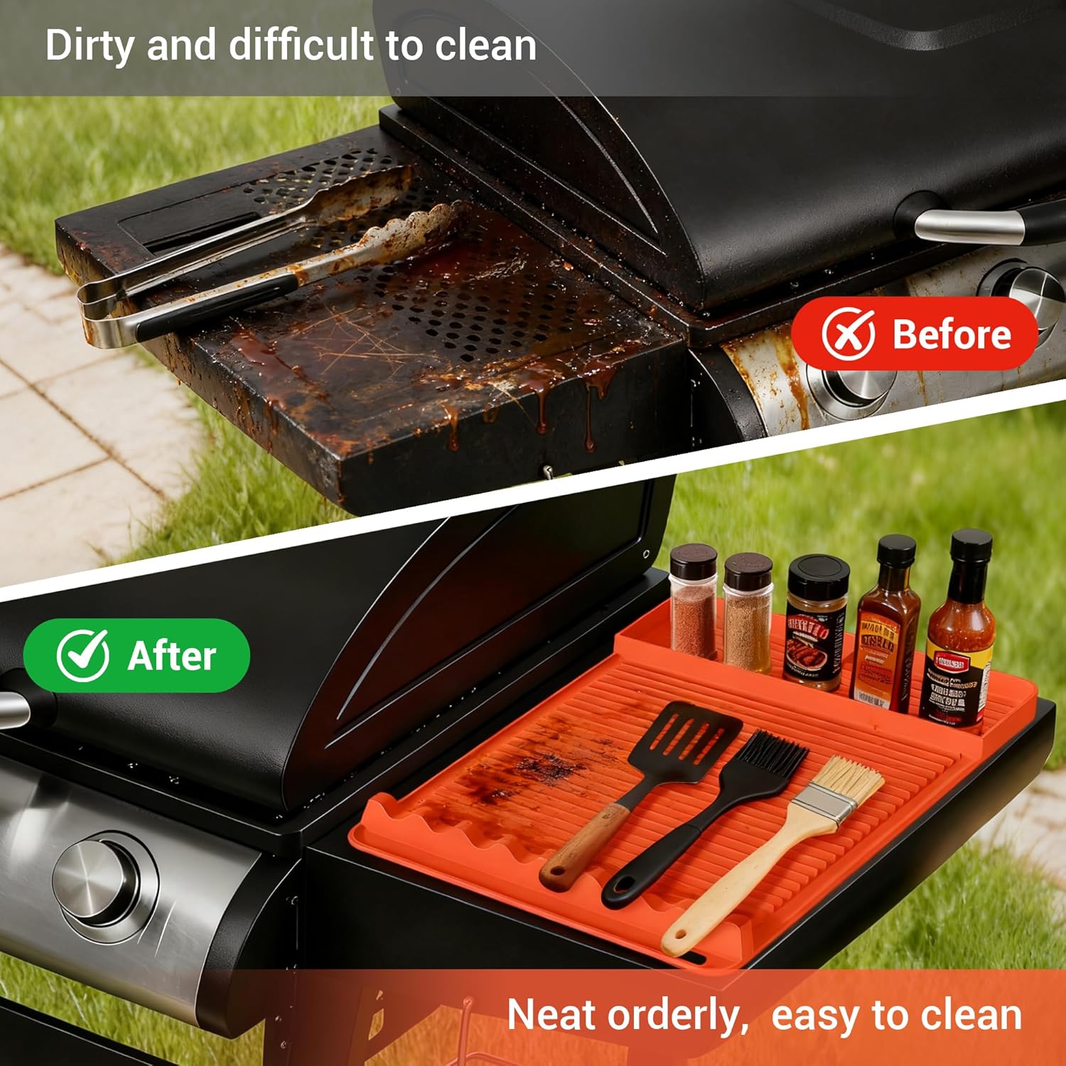 2-Pack Silicone Grill Mat 16x1 - Heat Resistant Mat avaliação e preço