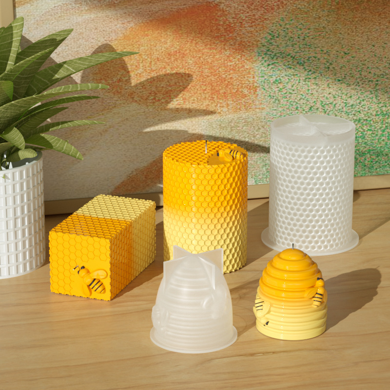 Candle Silicone Mold 3D Bee Ho - Candle Supplies Beeswax avaliação e preço