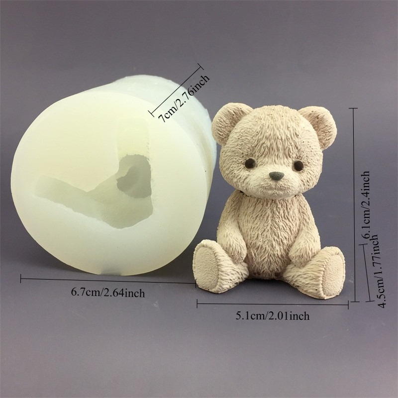 Cute Bear Honey Jar Silicone C - Candle Supplies Shop avaliação e preço