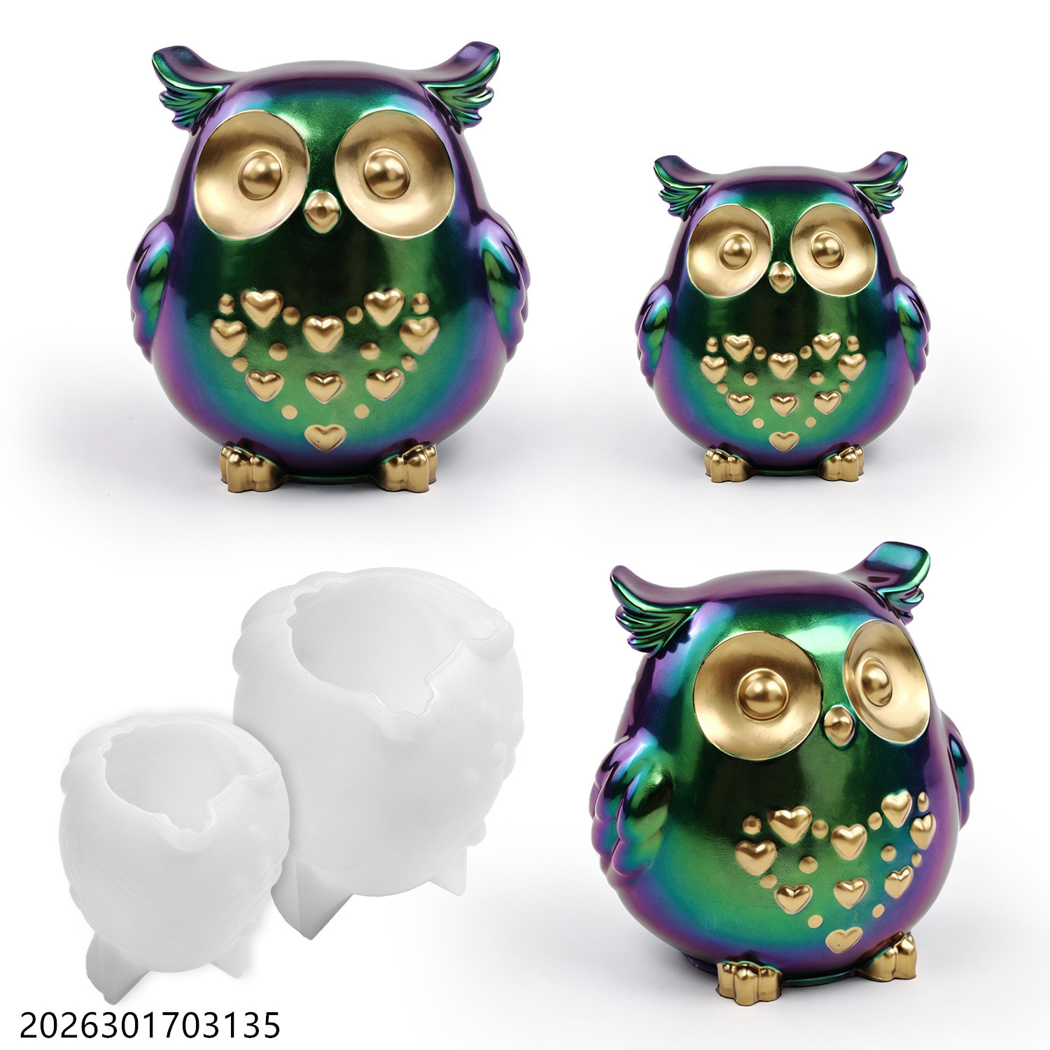 Owl Silicone Mold 3D Bird Shap - Candle Making Supplies Kit avaliação e preço