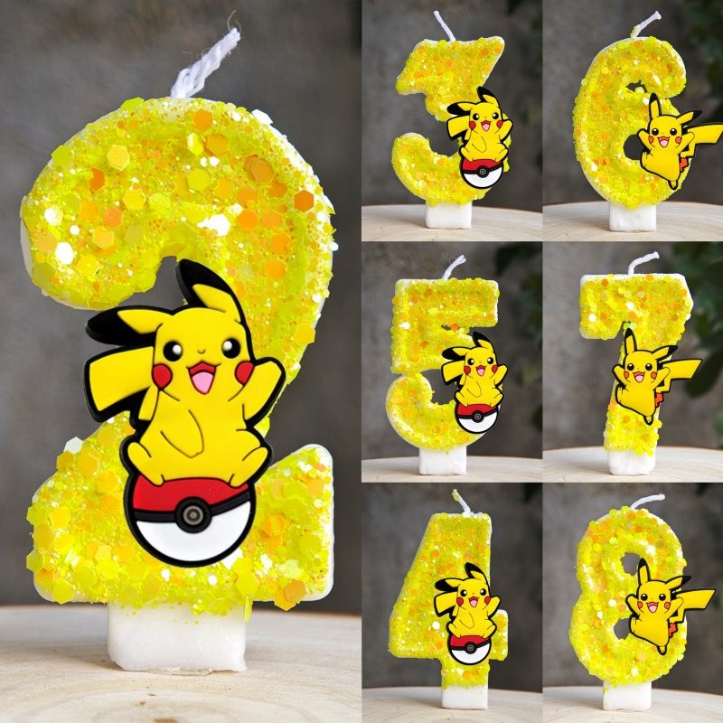 Pokemon Pikachu Candle Cartoon - Zebra Candle Supplies avaliação e preço