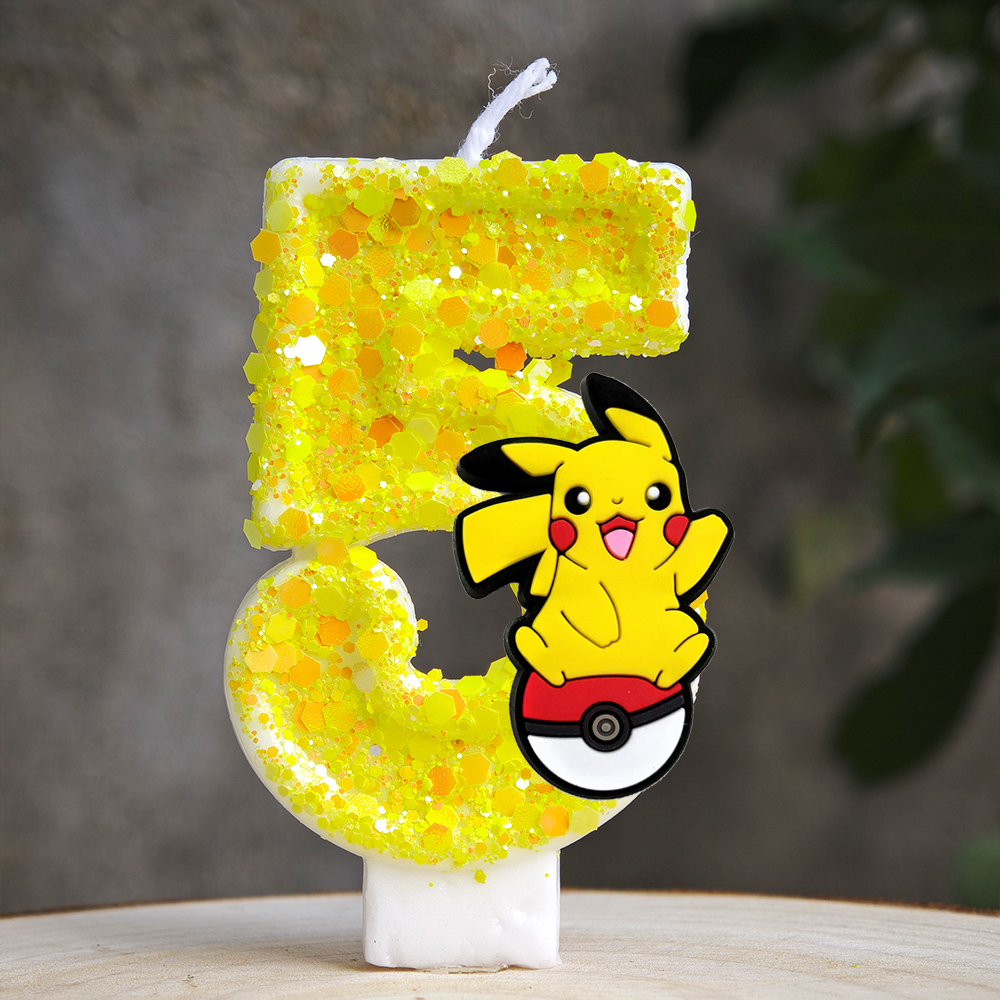 Pokemon Pikachu Candle Cartoon - Zebra Candle Supplies avaliação e preço