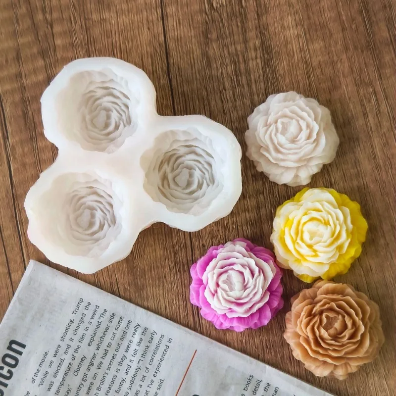 Peony Flower Candle Silicone M - Candle Making Supplies Kit avaliação e preço