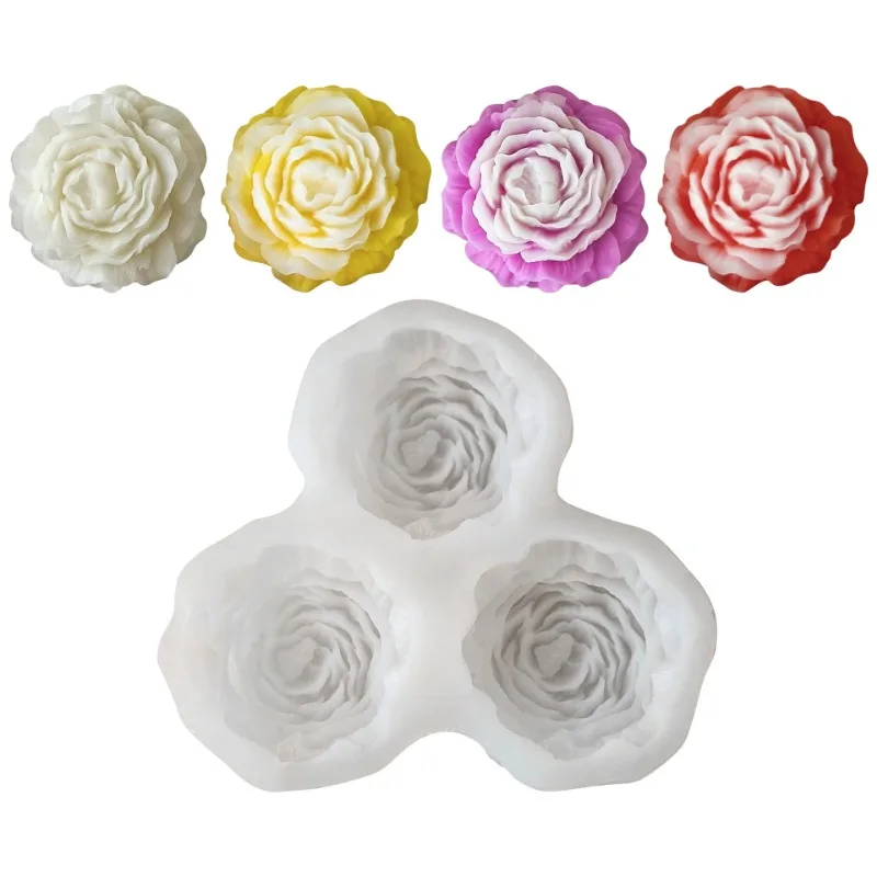 Peony Flower Candle Silicone M - Candle Making Supplies Kit avaliação e preço
